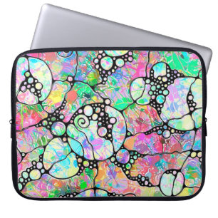 Hand- en digitaal geverfde Patroonkunst 31 Laptop Sleeve