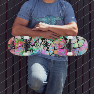 Hand- en digitaal geverfde Patroonkunst 31 Persoonlijk Skateboard