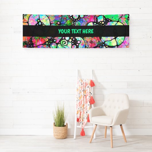 Hand- en digitaal geverfde Patroonkunst 31 Spandoek (Insitu)