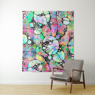 Hand- en digitaal geverfde Patroonkunst 31 Wandkleed