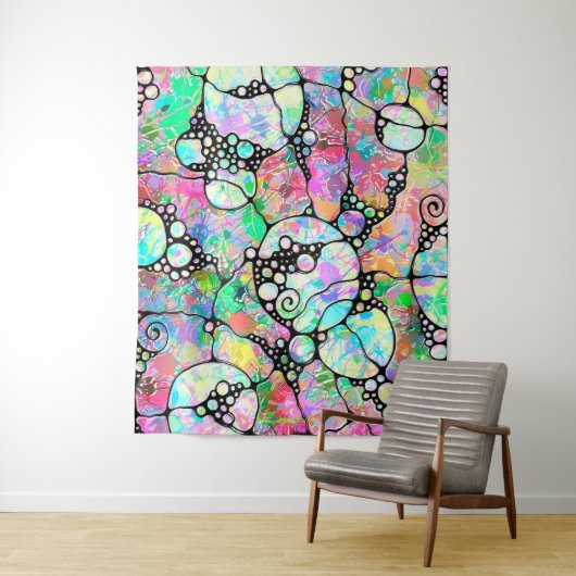 Hand- en digitaal geverfde Patroonkunst 31 Wandkleed (In situ)