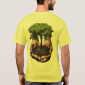 Hand en levensboom T-shirt (Achterkant)