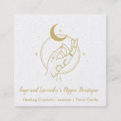 Hand- en Moon Occult Shop Square Visitekaartje (Voorkant)