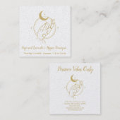 Hand- en Moon Occult Shop Square Visitekaartje (Voorkant / Achterkant)