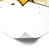 Hand en vleugels - gedurfde en expressieve Pop kun Perfect Poster (Hoek)