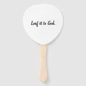 Hand Fan Handwaaier (Achterkant)