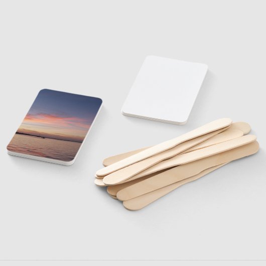 hand fan met Florida Keys Sunset foto op 1 kant Handwaaier (Niet-gemonteerd)