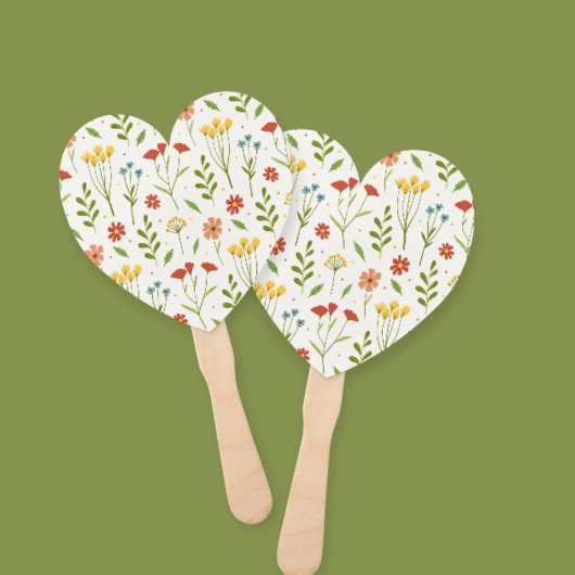 Hand Fan with Delicate Flowers - EleganT Handwaaier