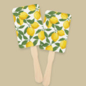 Hand Fan with Lemon Print - Fresh & Vibrant Desig Handwaaier