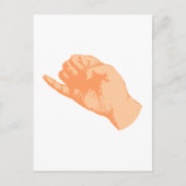 Hand Finger Briefkaart (Voorkant)
