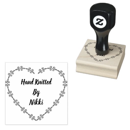 Hand gebreid door stempel (Gestempeld)
