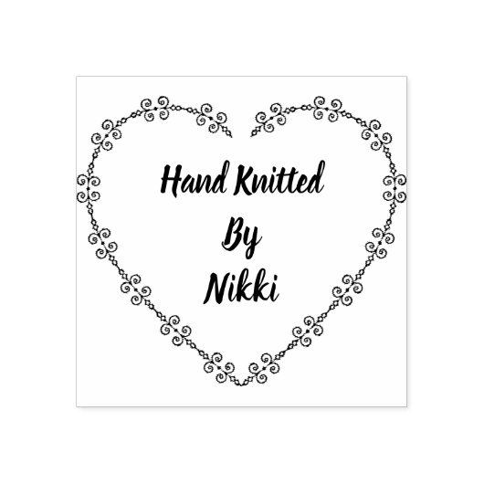 Hand gebreid door stempel (Afrduk)