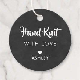 Hand gebreid met liefde, handgemaakte cadeau Label