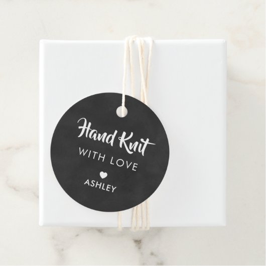 Hand gebreid met liefde, handgemaakte cadeau Label (In situ)