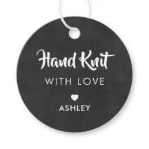 Hand gebreid met liefde, handgemaakte cadeau Label