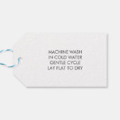 Hand gebreid met liefde, handgemaakte geschenk Lab Cadeaulabel (Achterkant Horizontaal)