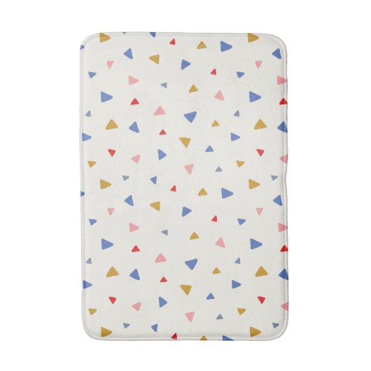 Hand gegooid driehoekspatroon badmat (Voorkant Verticaal)