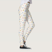 Hand gegooid driehoekspatroon leggings (Rechts)