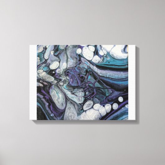 Hand gegoten Acryl Design 12 x 12 Print Canvas (Voorkant)