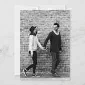 Hand Geïllustreerd Wildflower Bruiloft Save the Da Kaart (Achterkant)