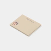 Hand-geïllustreerde Midcentury Mushroom Natural Br Post-it® Notes (Schuin)