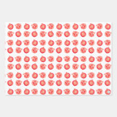 Hand-geïllustreerde Rode Waterverf Granaatappelfru Inpakpapier Vel (Voorkant)