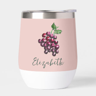  Hand-Geïllustreerde Wijngaard Theme Blush Pink