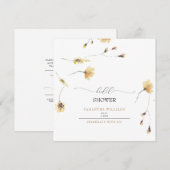 Hand gekleurd Geel Vrijgezellenfeest Square in Kaart (Voorkant / Achterkant)