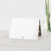 Hand Geletterd Script Hart Foto's Bruiloft Bedankkaart (Achterkant)