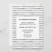 Hand Geletterde Afstudeerfeest Fotoaankondiging Aankondiging (Achterkant)