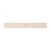 Hand geletterde Monogrammed Chic Cross Wedding Uitnodigingen Wikkel (Vlak)