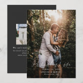 Hand geletterde verticale foto Sla de datum op Kaart (Voorkant / Achterkant)