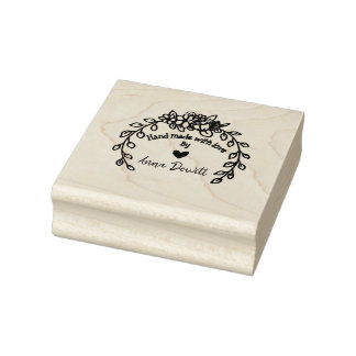 Hand gemaakt door Floral Rubber Stamp Rubberstempel