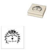Hand gemaakt door Floral Rubber Stamp Rubberstempel (Gestempeld)