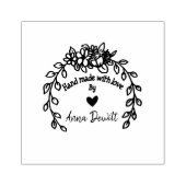 Hand gemaakt door Floral Rubber Stamp Rubberstempel (Afrduk)