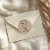 Hand gemaakt door geitenmelkzeep Monogram Ronde Sticker