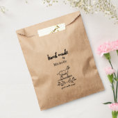 hand gemaakt door monogram geitensap bedankzakje (Gezegeld)