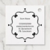 Hand gemaakt met liefde label met harten (Achterkant)