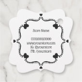 Hand gemaakt met liefde label met harten (Achterkant)