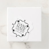 Hand gemaakt met liefde label met harten (In situ)