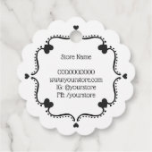 Hand gemaakt met liefde label met harten (Achterkant)