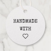 Hand gemaakt met liefde product labels (Achterkant)