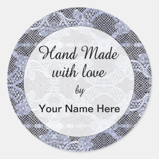 Hand gemaakt met liefde Sticker (Voorkant)