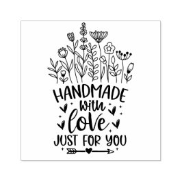 Hand gemaakt met liefde Wildflower Rubberstempel