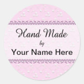 Hand gemaakte naaiende Sticker (Voorkant)