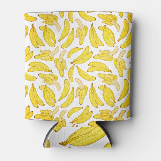  hand geschetste banaan blikjeskoeler (Voorkant)