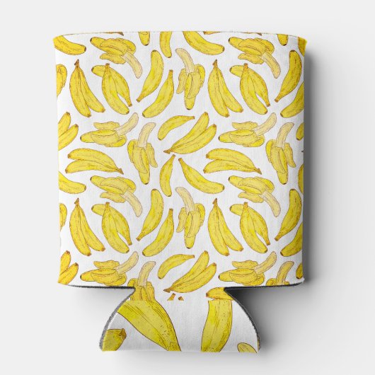  hand geschetste banaan blikjeskoeler (Achterkant)