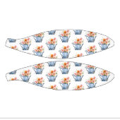 Hand-geschilde Waterverf Floral Basketbal (Panelen)