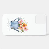 Hand-geschilde Waterverf Floral Case-Mate iPhone Case (Achterkant (horizontaal))