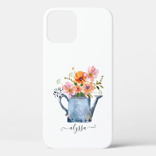 Hand-geschilde Waterverf Floral Case-Mate iPhone Case (Achterkant)